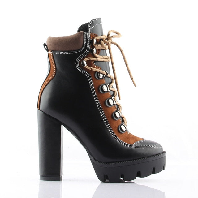 Public desire dakota chunky hiker ankle boots on sale
