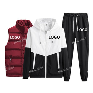 Streetwear LOGO Men 3 Piece Sets