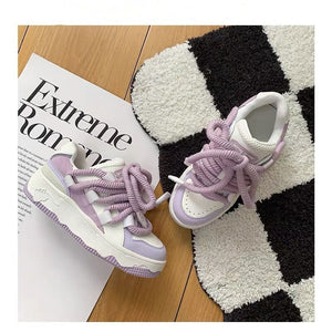 Hot Sale Purple Sneakers Womens Sports Shoes