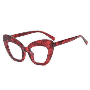 New Fashion Vintage Anti Blue Light Cat Eye Women Glasse