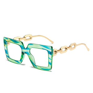 New Women Fashion Anti Blue Light Oversized Frame Women Glasses