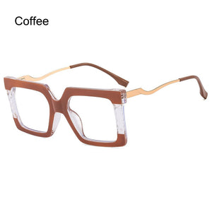 New Fashion Square Eyeglasses Optical Anti-blue Glasses Sunglasses
