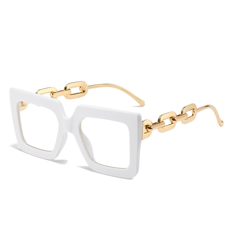New Women Fashion Anti Blue Light Oversized Frame Women Glasses