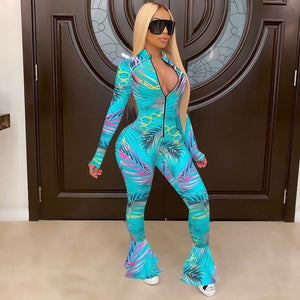 New Sexy Stand Neck Skinny Jumpsuit