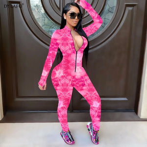 New Sexy Stand Neck Skinny Jumpsuit