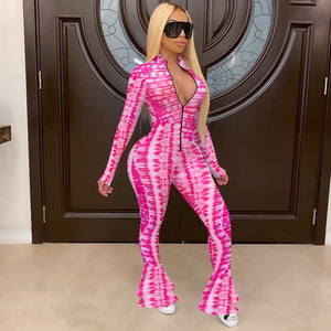 New Sexy Stand Neck Skinny Jumpsuit