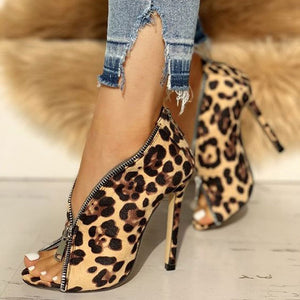 High Heels Female leopard Sandals