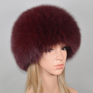 2021 Hot Sale Women Real Genuine Fox Fur Hat