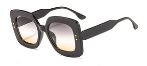 Square Retro Rivet Sunglasses
