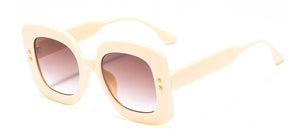 Square Retro Rivet Sunglasses