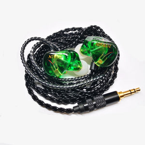 Resin Earbuds Powerful IEM Hifi Earphone