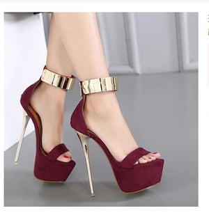 Strap Heels Platform Sandals For Women
