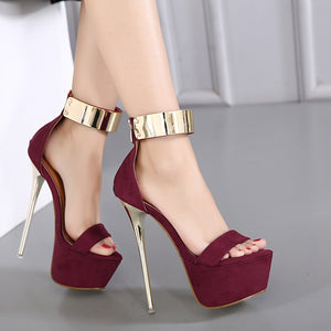 Strap Heels Platform Sandals For Women