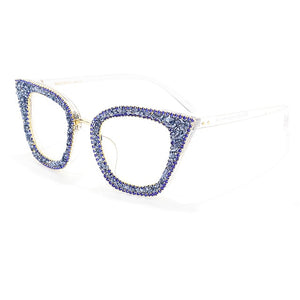 Diamond Cat Eye Glasses Frame