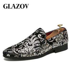 Casual Shoes Men Scrub Pointed Leather Shoes