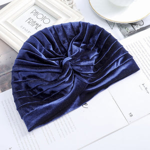 Women Velvet Turban Hat