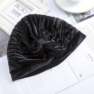 Women Velvet Turban Hat