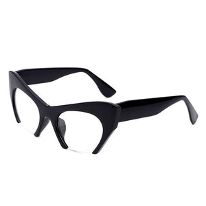 Cat Eye Glasses Half Frames