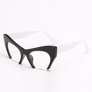 Cat Eye Glasses Half Frames