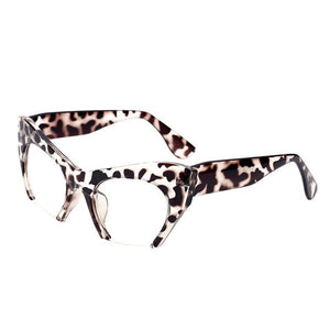 Cat Eye Glasses Half Frames