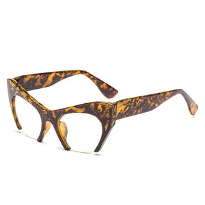 Cat Eye Glasses Half Frames