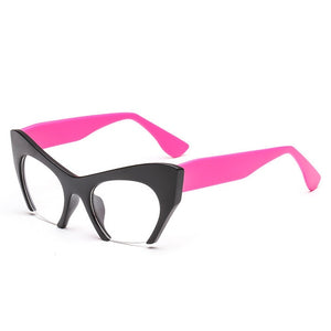 Cat Eye Glasses Half Frames
