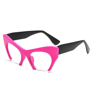 Cat Eye Glasses Half Frames