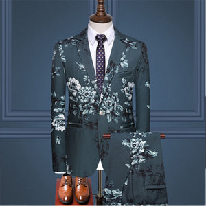 Wedding Dress Men's Casual Slim Suit 3 PCS