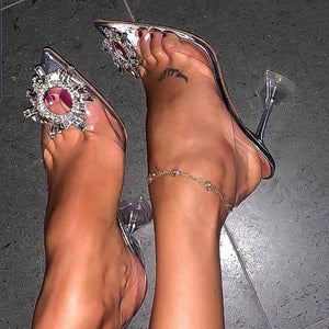 Luxury Women Pumps Transparent High Heels