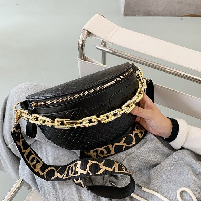 Luxury Women's  Waist Bag Thick Chain