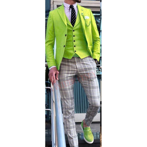 New Designs Casual Yellow Mens Suits