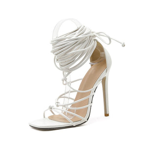 New women gladiator knee high sandals