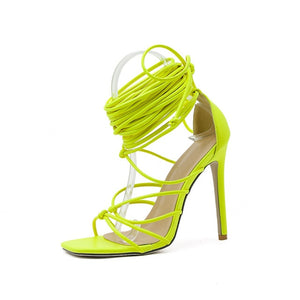 New women gladiator knee high sandals