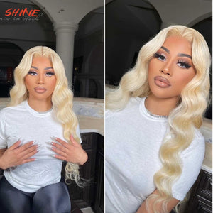 SHINE 613 Blonde Lace Front Wig Body Wave Lace Wig For Woman