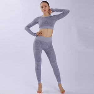 Women‘s Tracksuit Seamless Gym Suit For Fitness